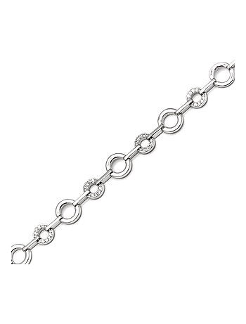 Bracelet en argent 925 Luxenter avec zirconium brillant plaqué rhodium - Pyxis