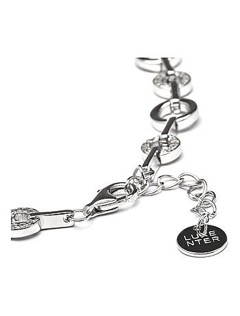 Bracelet en argent 925 Luxenter avec zirconium brillant plaqué rhodium - Pyxis