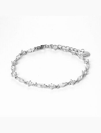 Bracelet en argent 925 Luxenter avec zirconium brillant plaqué rhodium - Ulmax