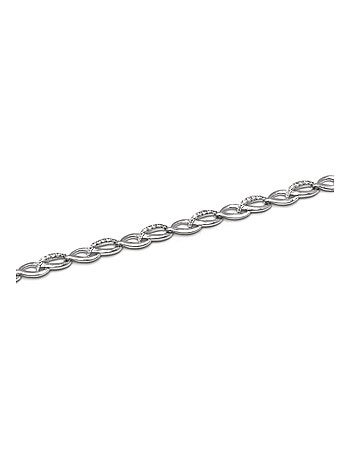 Bracelet en argent 925 Luxenter avec zirconium brillant plaqué rhodium - Zalik