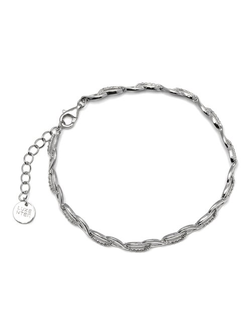 Bracelet en argent 925 Luxenter avec zirconium brillant plaqué rhodium - Zalik - Kiabi