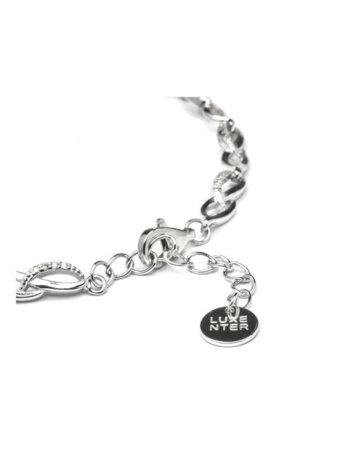 Bracelet en argent 925 Luxenter avec zirconium brillant plaqué rhodium - Zalik - Kiabi