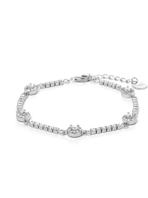 Bracelet en argent 925 Luxenter avec zircons brillants plaqués rhodium - Daimas - Kiabi Bracelet en argent 925 Luxenter avec zircons brillants plaqués rhodium - Daimas - Kiabi