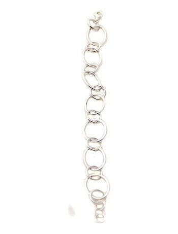 Bracelet en argent anneaux