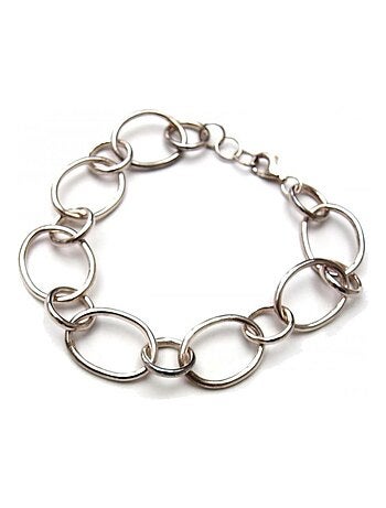 Bracelet en argent anneaux