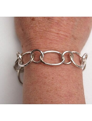 Bracelet en argent anneaux