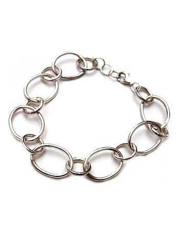 Bracelet en argent anneaux
