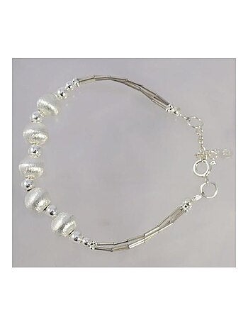 Bracelet en argent avec perles, Bijoucolor