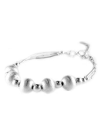 Bracelet en argent avec perles, Bijoucolor
