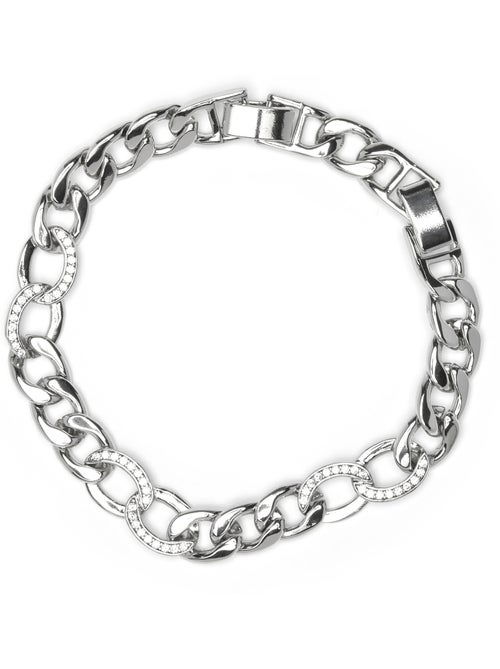 Bracelet en argent avec zircon brillant - Dunko - Kiabi
