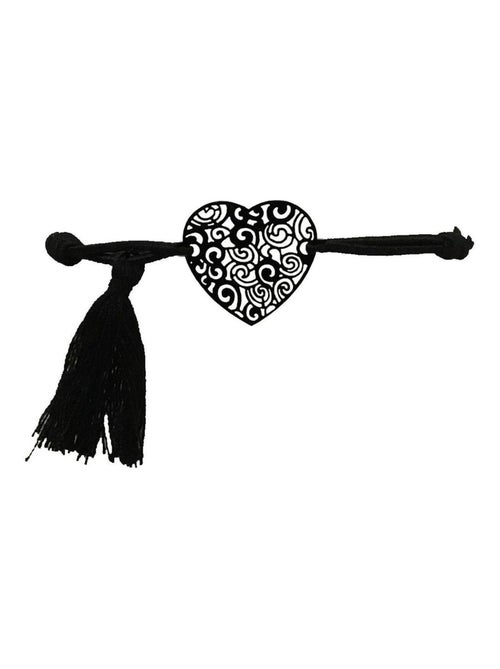 Bracelet Fantaisie filigrane  - Coeur - Kiabi