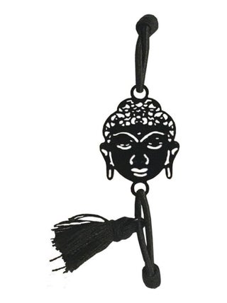 Bracelet fantaisie filigrane noir élastique - Bouddha