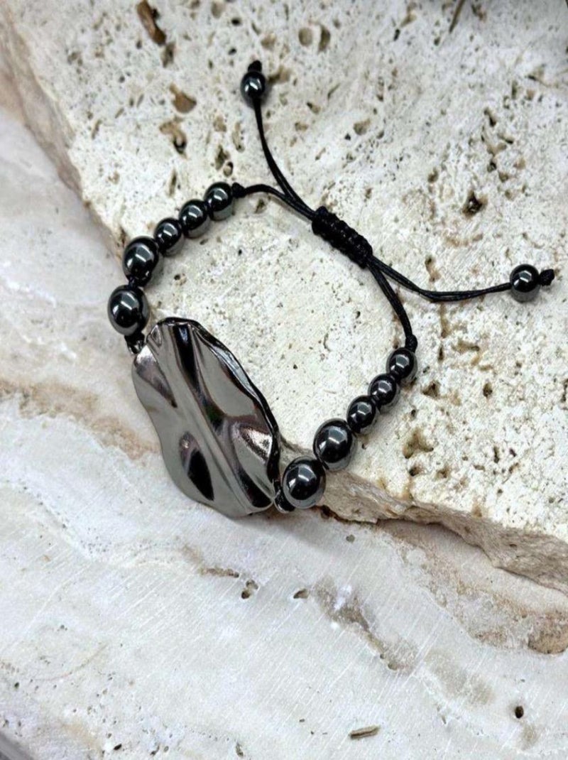 Bracelet joie en hématite Gris - Kiabi