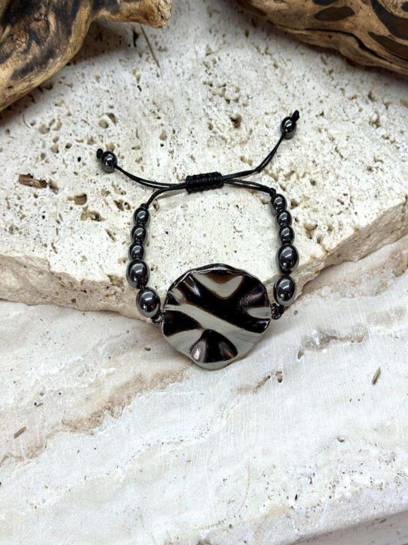 Bracelet joie en hématite Gris - Kiabi
