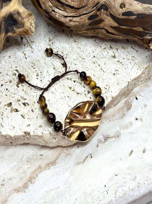 Bracelet joie en œil de tigre - Kiabi
