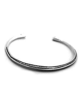 Bracelet jonc conique touareg en argent