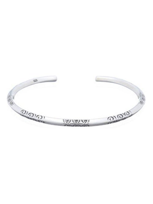Bracelet jonc rigide gravé, Bijoucolor - Kiabi