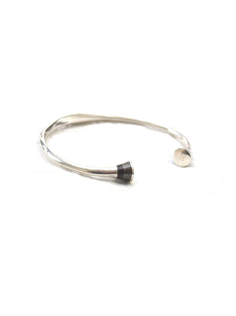 Bracelet jonc touareg en argent fait main Argent Kiabi