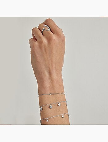 Bracelet Kisain de Luxenter finition plaquée rhodium