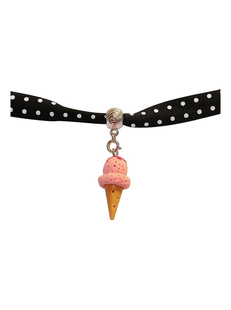 Bracelet liberty noir et glace fraise Noir - Kiabi
