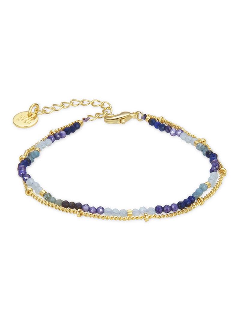 Bracelet Luxenter Aiel en or jaune 18 carats. Bleu - Kiabi