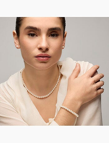 Bracelet Luxenter Anrae perle blanche