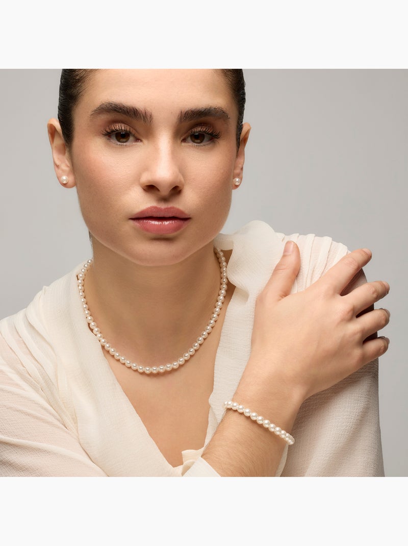 Bracelet Luxenter Anrae perle blanche Argent - Kiabi