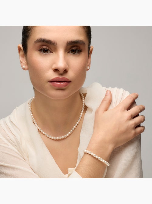 Bracelet Luxenter Anrae perle blanche - Kiabi