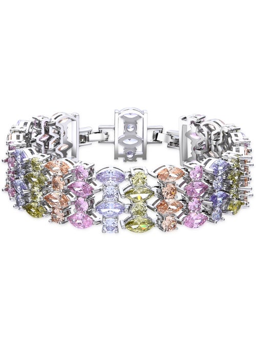 Bracelet Luxenter argenté et zircon multicolore - Hizuli - Kiabi