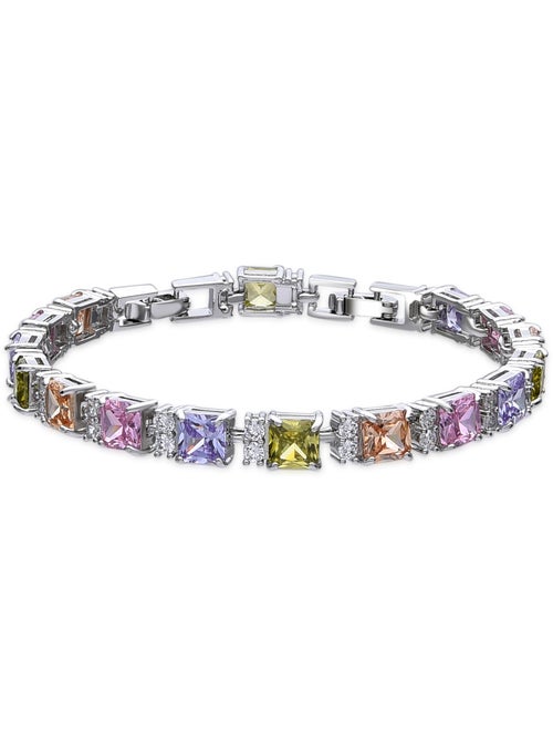 Bracelet Luxenter argenté et zircon multicolore - Lita - Kiabi Bracelet Luxenter argenté et zircon multicolore - Lita - Kiabi