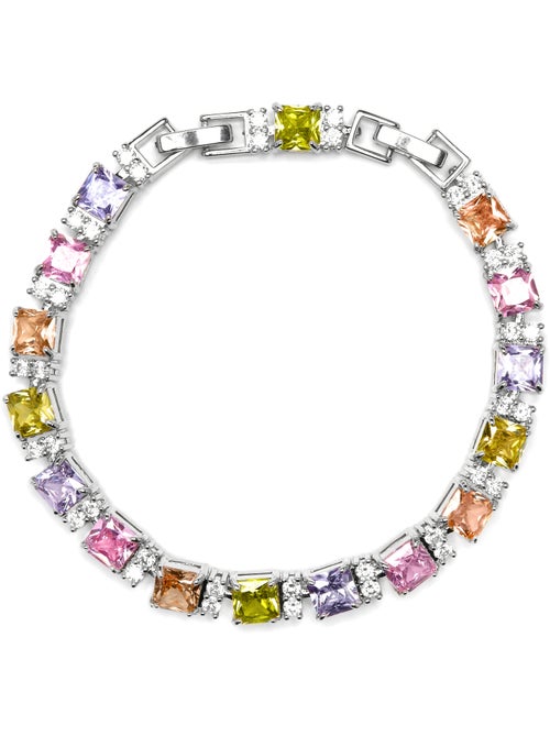 Bracelet Luxenter argenté et zircon multicolore - Lita - Kiabi Bracelet Luxenter argenté et zircon multicolore - Lita - Kiabi