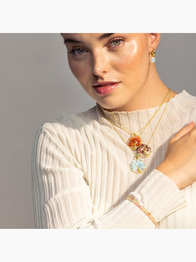 Bracelet Luxenter Athat et plaqué or 18k Orange - Kiabi