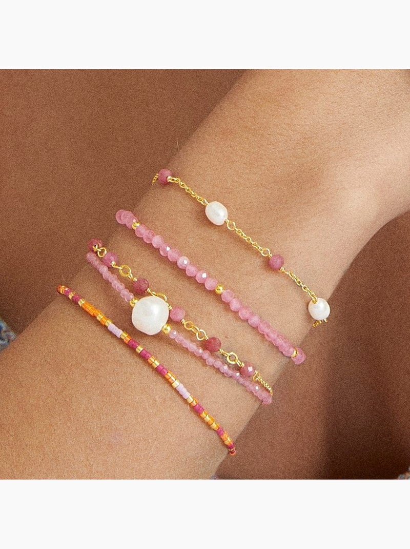 Bracelet Luxenter Athat et plaqué or 18k Rose - Kiabi