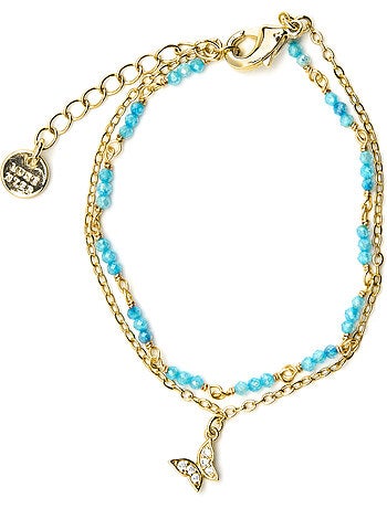 Bracelet Luxenter avec cristal bleu, finition or 18 carats - Zinli