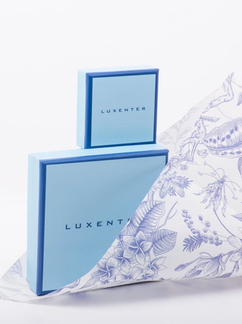 Bracelet Luxenter avec cristal bleu finition or 18k - Anlako - Kiabi