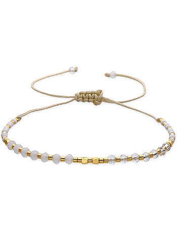 Bracelet Luxenter avec cristal noir et finition or 18 carats - Anlako
