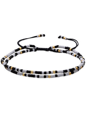 Bracelet Luxenter avec cristal noir et plaqué or 18k - Furie