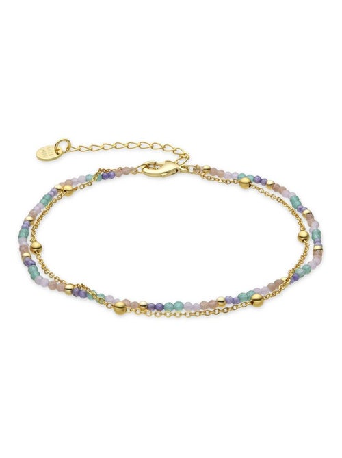 Bracelet Luxenter avec cristaux multicolores or 18K - Miwa - Kiabi