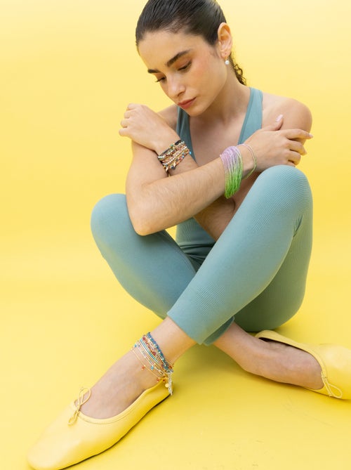 Bracelet Luxenter avec cristaux multicolores or 18K - Miwa - Kiabi