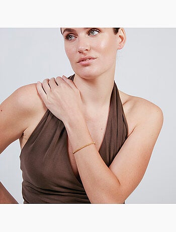 Bracelet Luxenter avec finition en or jaune 18 carats - Dahdan