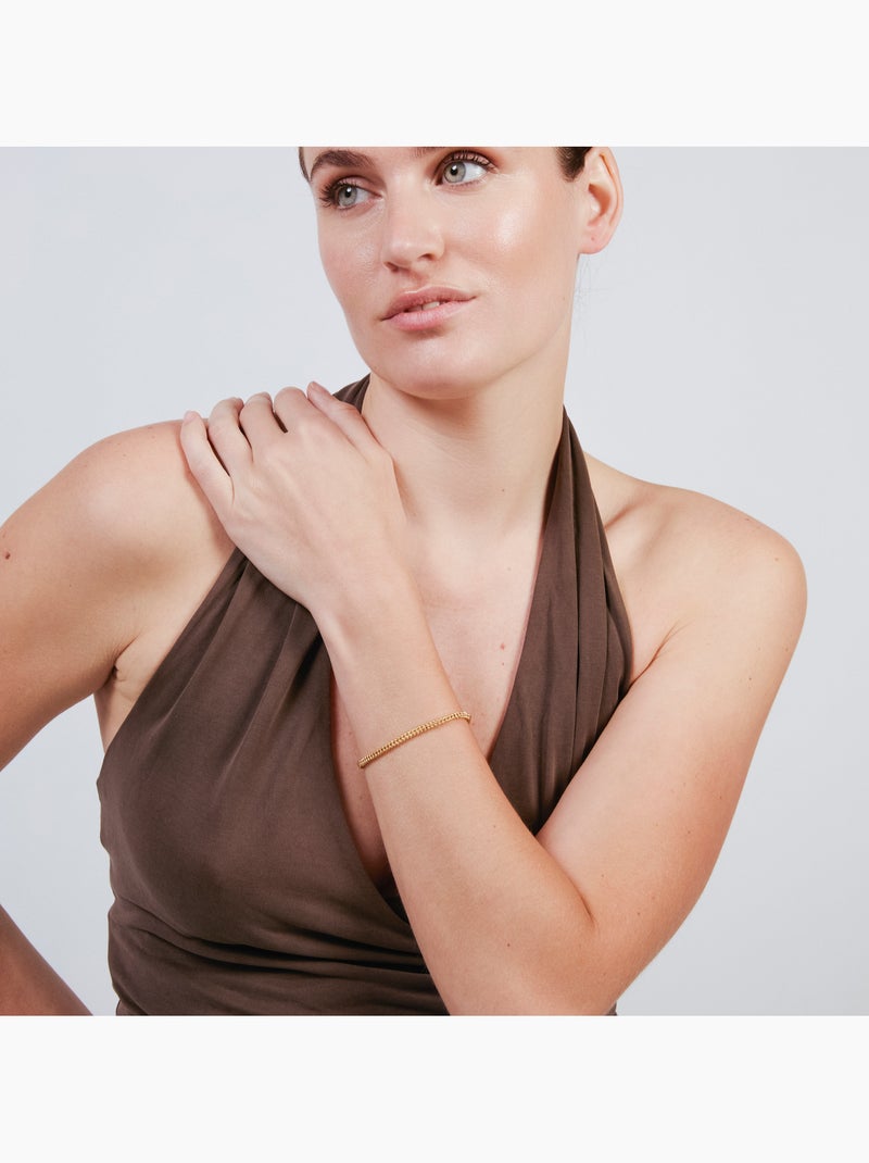 Bracelet Luxenter avec finition en or jaune 18 carats - Dahdan Doré/or - Kiabi
