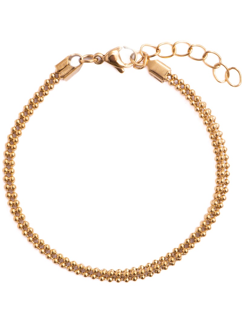 Bracelet Luxenter avec finition en or jaune 18 carats - Dahdan Doré/or - Kiabi