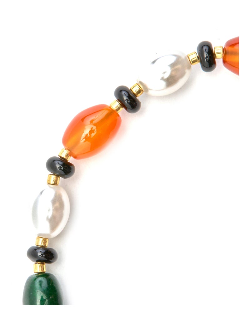 Bracelet Luxenter avec Onyx finition or 18k - Coepil Noir - Kiabi