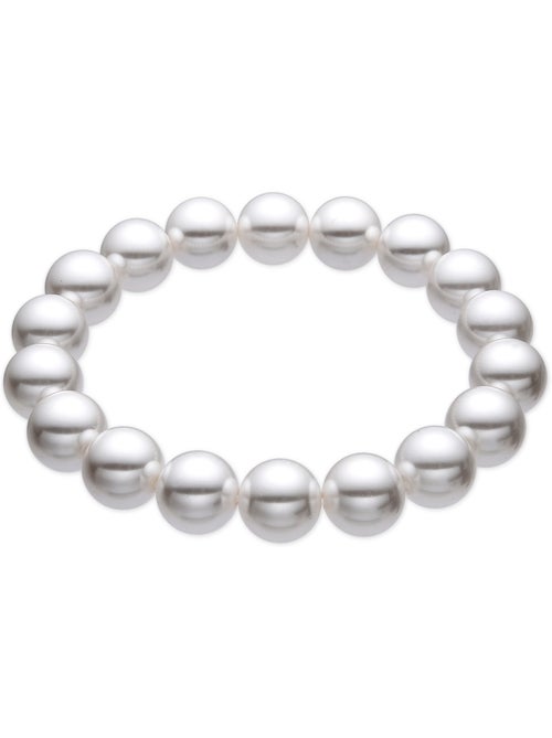 Bracelet Luxenter avec perle blanche et plaqué or 18k - Anrae - Kiabi
