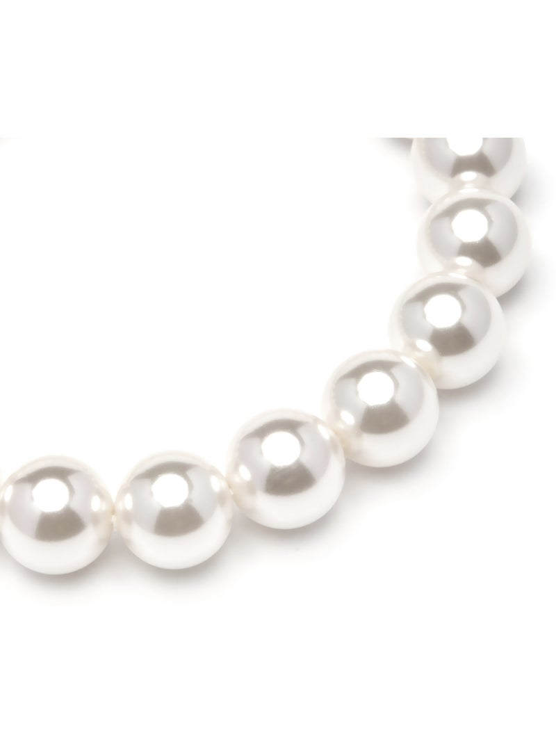 Bracelet Luxenter avec perle blanche et plaqué or 18k - Anrae Blanc - Kiabi