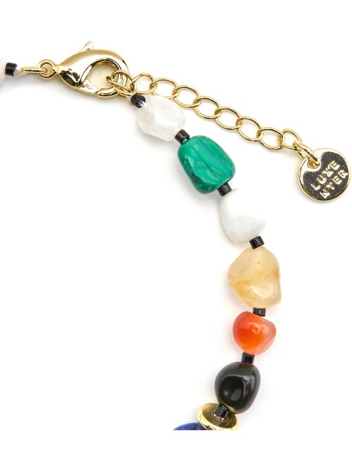 Bracelet Luxenter avec pierre naturelle multicolore finition or 18k - Ilisen - Kiabi