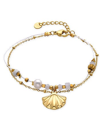Bracelet Luxenter avec zircon brillant et plaqué or 18k - Virat