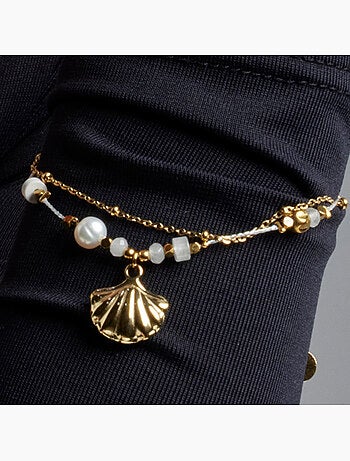 Bracelet Luxenter avec zircon brillant et plaqué or 18k - Virat