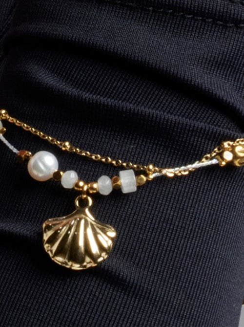 Bracelet Luxenter avec zircon brillant et plaqué or 18k - Virat - Kiabi