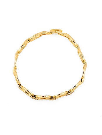 Bracelet Luxenter avec zircone brillante et finition or jaune 18k - Insio
